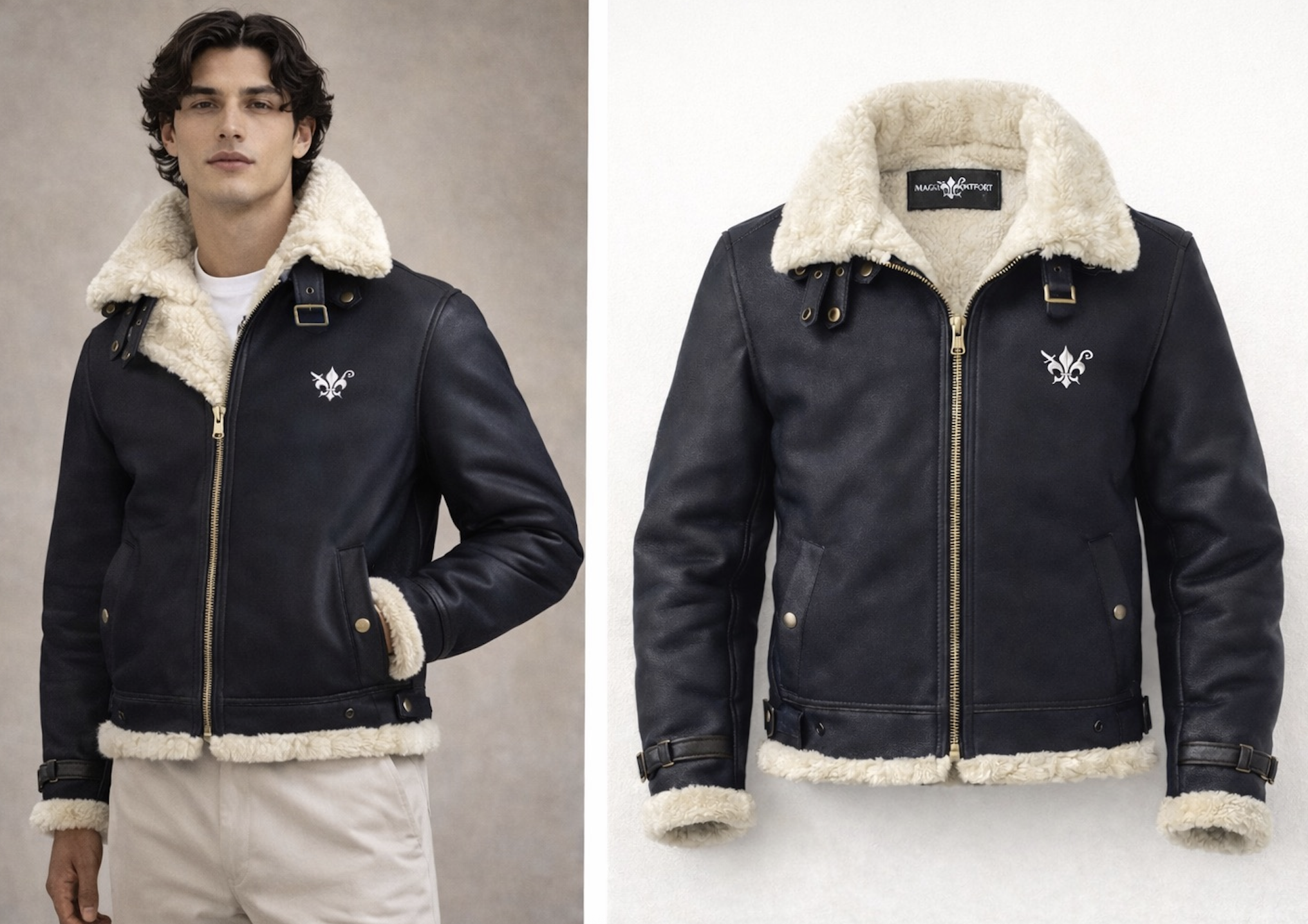Shearling Bomber Jacket